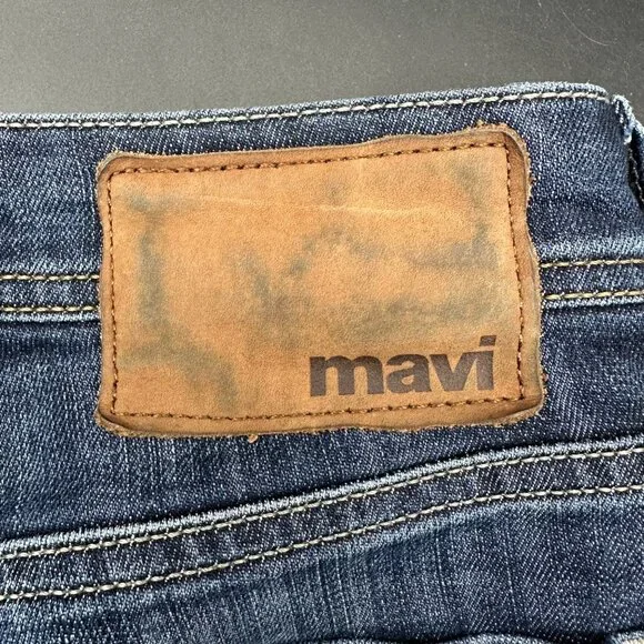 Mavi Mens Zach Straight Leg Jeans 34x30 Blue Denim Made In Turkey Cotton Blend - Picture 8 of 9
